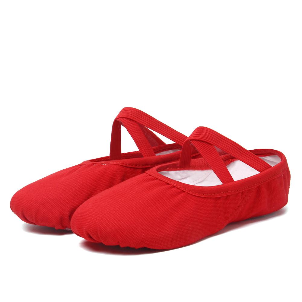 Балетные туфли для девочек, парусиновые балетные тапочки на мягкой подошве, детские балетки для практики, женская танцевальная обувь