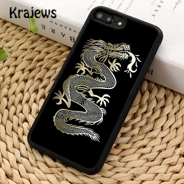 Krajews Traditional chinese Golden Dragon Phone Case Cover For iPhone 17 Air 16 15 14 plus 12 13 pro max Fundas