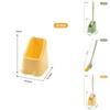 Long Handle Duckbill Toilet Brush Soft Bristles For Deep Cleaning No Dead Ends