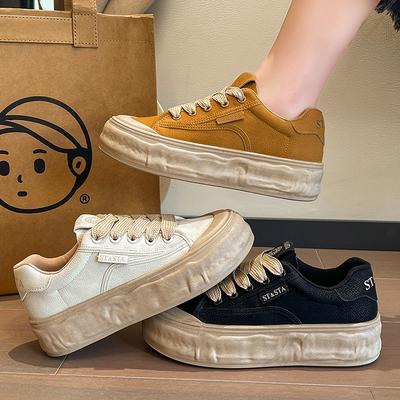 Популярная модная обувь на плоской подошве от интернет-знаменитости, женская, осень 2025, новая коллекция, корейская версия, тонкая, с круглым носком, удобная, с мягкой стелькой