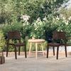 317730 vidaXL Garden Chairs 2 Pcs Moka Polypropylene