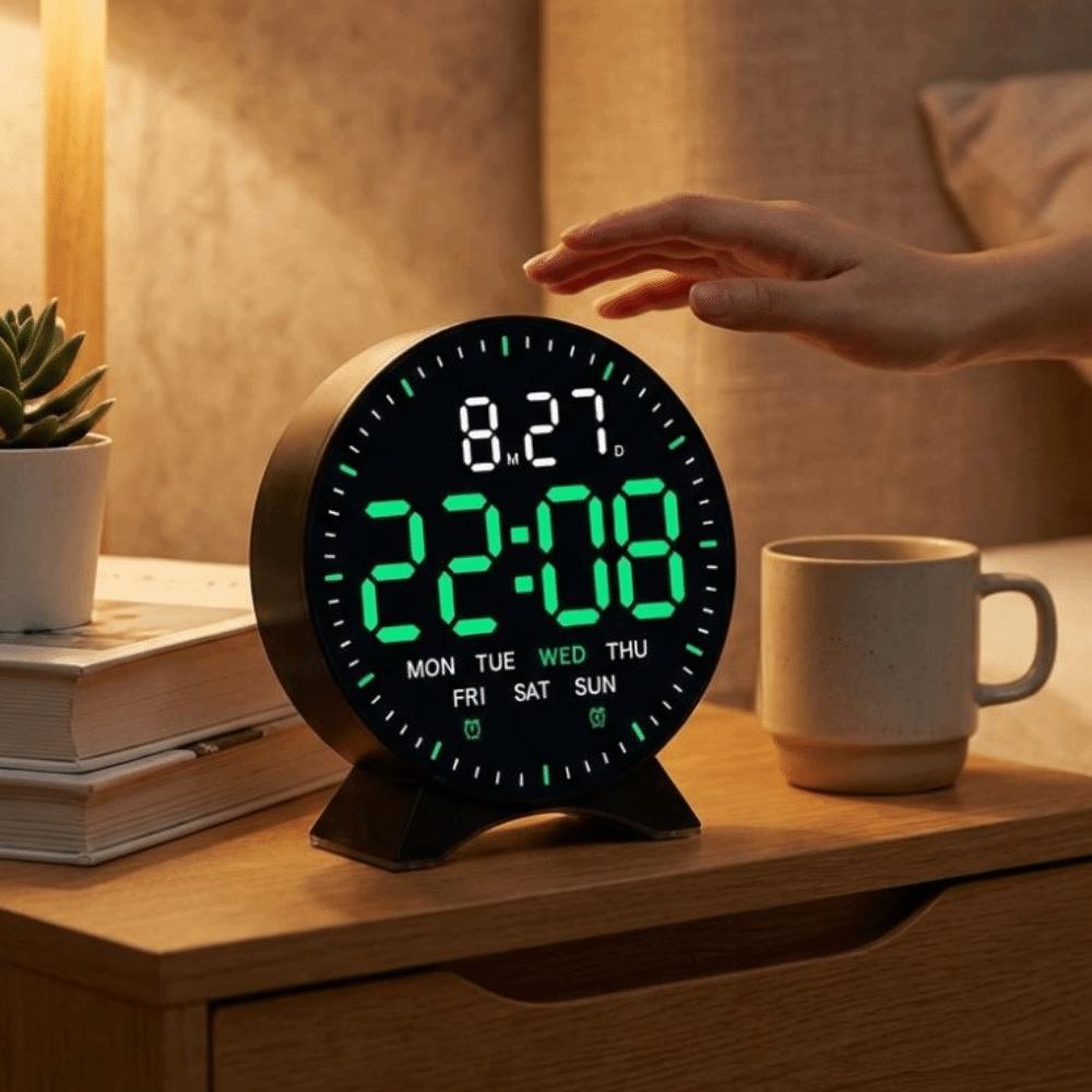 Date Week LED Digital Alarm Clock High-definition Digital Desk Clock Electronic Clock Bedroom