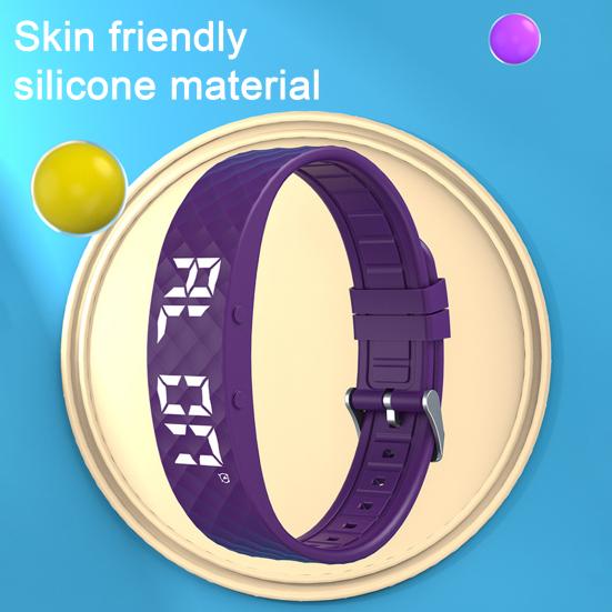 Вибрирующий будильник-часы для крепко спящих, бесшумное пробуждение, умный браслет для мужчин и женщин, регулируемый носимый вибрационный браслет на запястье