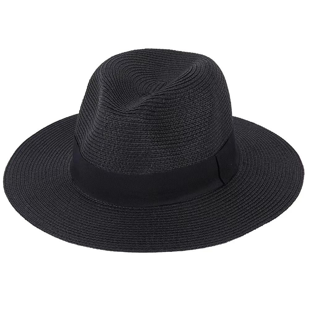 Летняя мода Соломенная шляпа Наряд Взрослая цилиндр Ручной работы Солнцезащитная шляпа от солнца В наличии