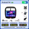 Android 14 для Mitsubishi ASX 1 2010-2018 автомобильный радиоплеер автомобильные интеллектуальные системы сенсорный экран GPS навигация Mirror Link Wifi