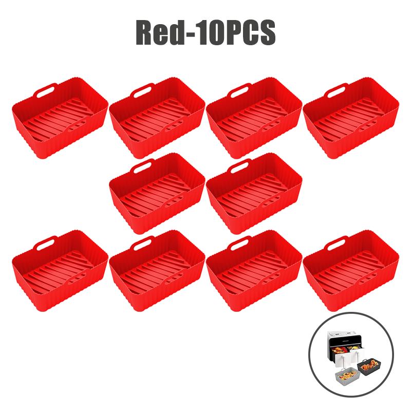 Силиконовые вкладыши для аэрофритюрницы пищевого класса для двойной аэрофритюрницы Ninja, антипригарные аксессуары для корзины аэрофритюрницы для Ninja