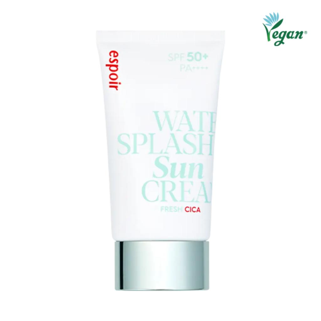 Espoir Солнцезащитный крем Water Splash Fresh Cica SPF50+ PA++++ – 60 мл (Легкий, Успокаивающий)