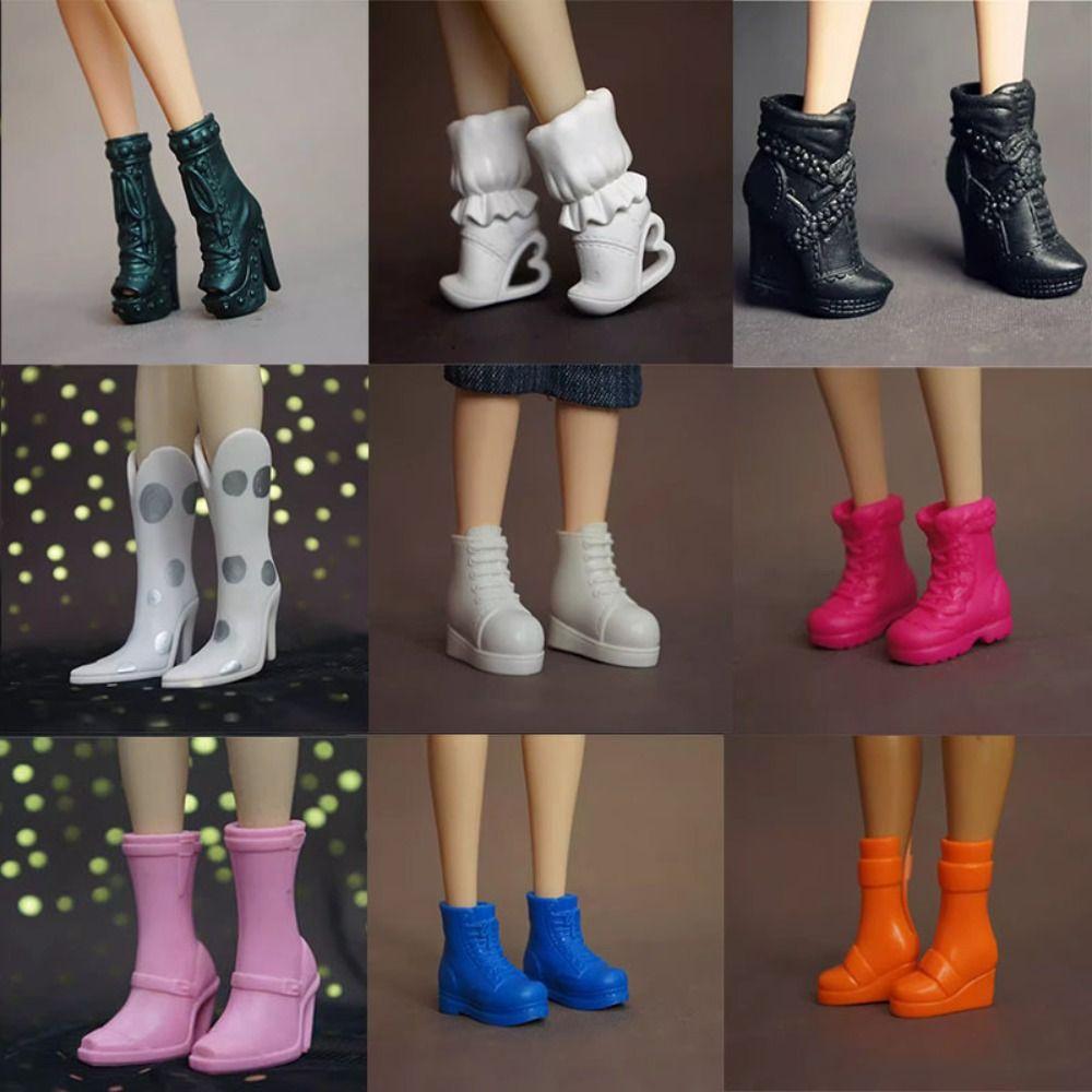 Original High Heels Shoes Quality Super Model Boots High Quality 1/6 Doll Shoes  Doll Accessories