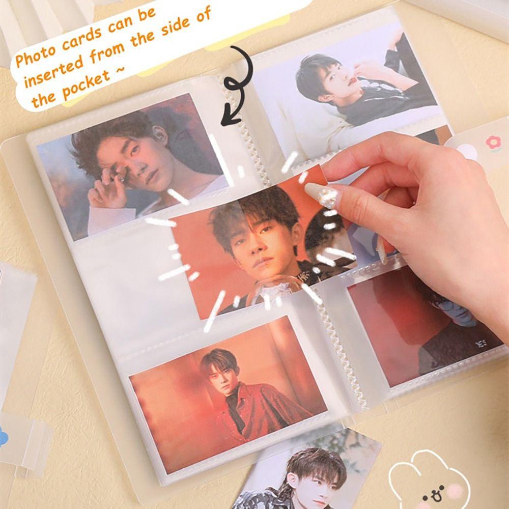 1 шт. ПВХ фотоальбом 80/160 слотов держатель для фотокарточек креативный держатель для карточек с фотографиями звезда-айдол