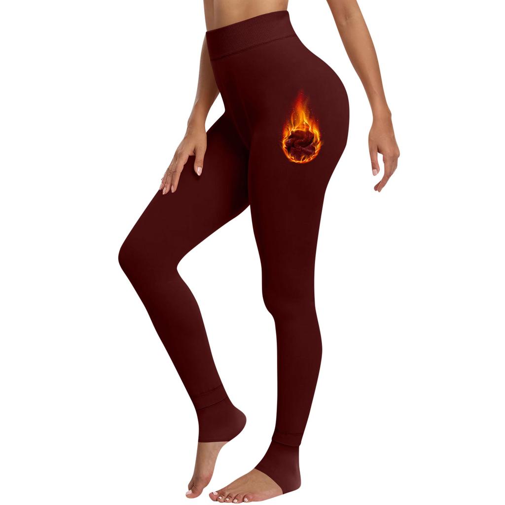 Женские модные однотонные брюки с утолщенной подкладкой, узкие брюки с высокой талией, теплые брюки