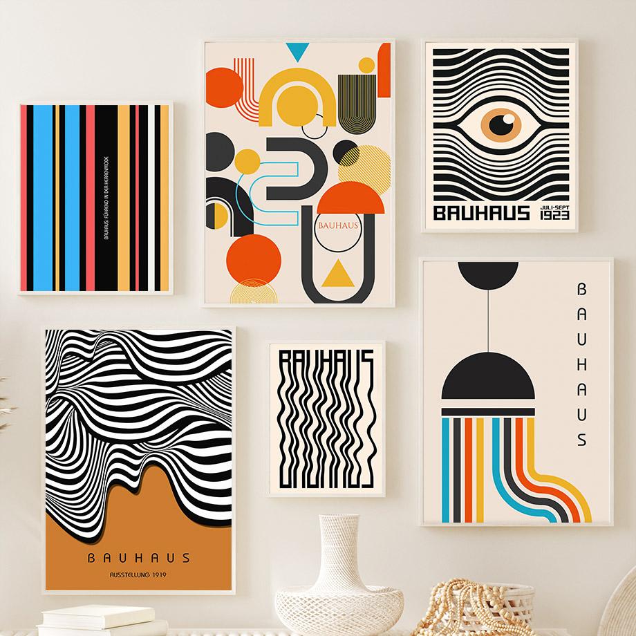 Абстрактный Баухаус Цветочный рынок Яёи Кусама Матисс Постеры Принты Настенное искусство Холст Живопись Фотографии для отеля для декора гостиной