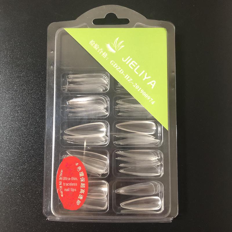 Ультратонкие матовые овальные патчи для ногтей — двойного назначения, цельные и половинчатые (96 шт.)