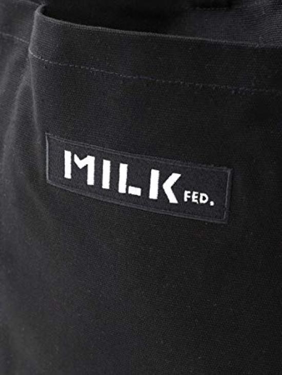 Большая холщовая сумка Milkfed BAR AND UNDER с логотипом 103201053013 Черная