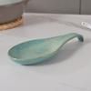 European Style Ceramic Spatula Rest Anti-skid Texture Ladle Holder Utensils Holder  Easy To Clean