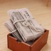 1/12 Dollhouse Miniature Retro Newspaper Set Simulation Model for Doll House Decor Accessories Kids Pretend Play Toys Gift