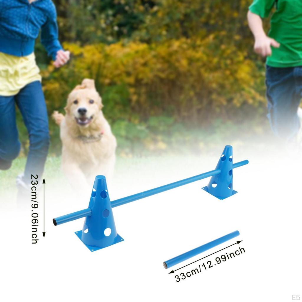 Набор конусов с барьерами включает 6 конусов для ловкости, 3 стойки для бега с препятствиями