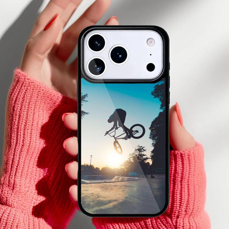 Чехол для телефона BMX Велосипед Экстремальный спорт для iPhone 17 16 15 14 13 Pro Max Задняя крышка для 12 11 Pro Coque