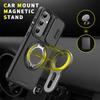 Armor Magnetic Holder Phone Case for Samsung A55 A35 A25 A15 A54 A14 A23 A13 5G 4G A03S Slide Camera Protection Shockproof Cover
