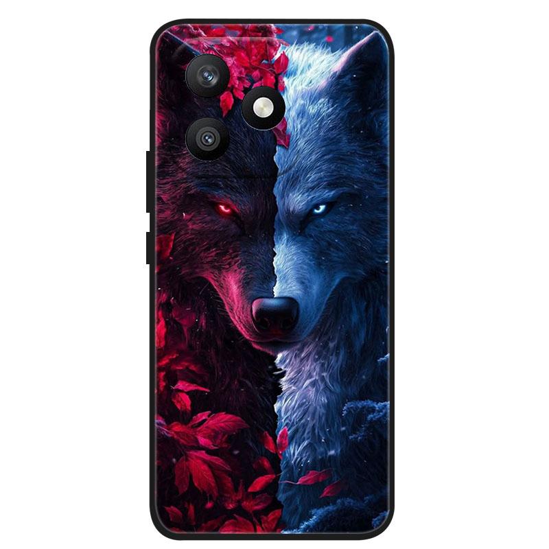 For Honor X8D Case Fashion Animal Painted Silicone Phone Back Cover For Honor X8d 4G 2026 Cases Soft TPU Shockproof Bumper Funda