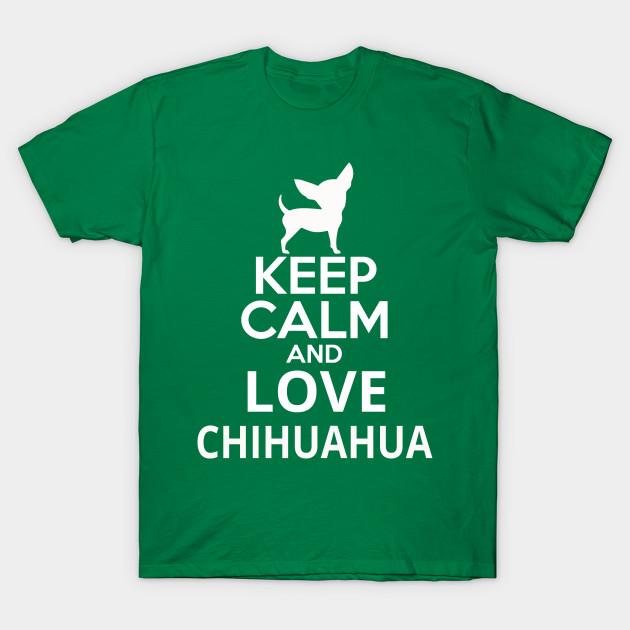 Модная унисекс футболка Keep Calm And Love Chihuahua с принтом, больших размеров XS-6XL, 100% хлопок, топы, футболки с круглым вырезом и коротким рукавом