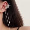 CANXING New Angel Wing Ear Clip Butterfly Ear Cuff Long Tassel Earrings Without Piercing Earring Fashion Jewelry Gifts