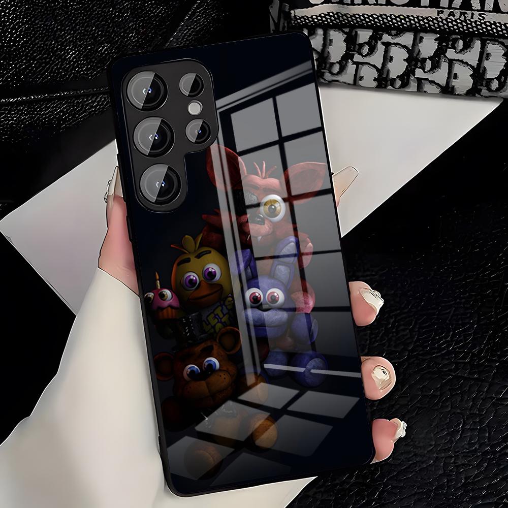 Чехол для телефона Fnaf Five-nights-At-Freddy для Samsung A25 A13 A33 5G A54 A36 A35 A56 A52 A14 Ударопрочный стеклянный чехол