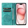 Style-010 For iPhone 16 Case Magnetic Closing Leather Phone Cover Pattern Imprinted