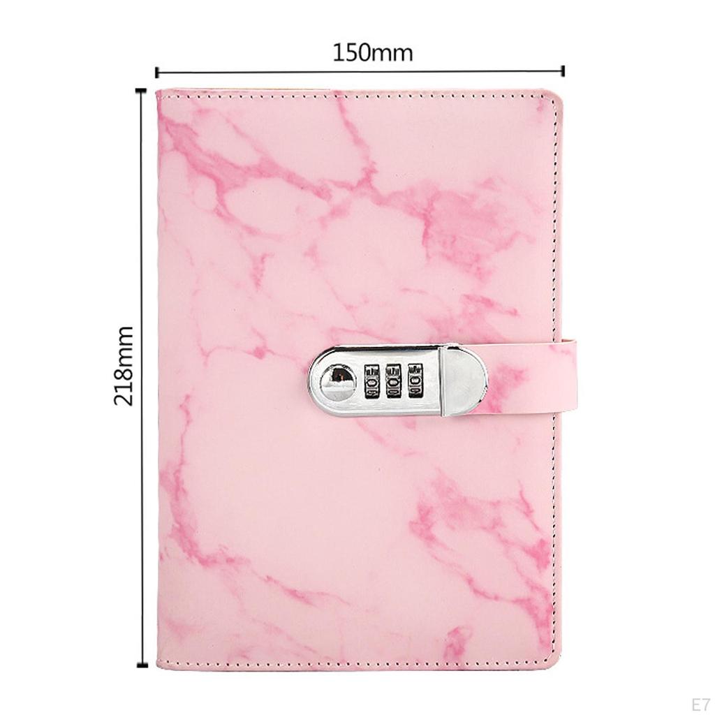 Дневник с блокировкой, 100 листов/200 страниц, журнал с блокировкой паролем для мужчин и женщин