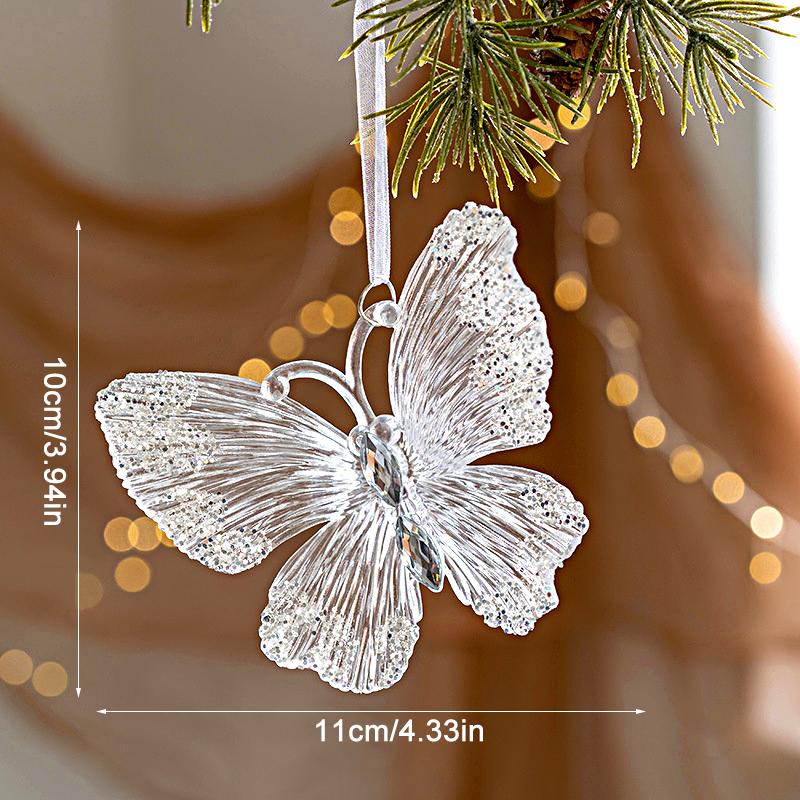 1 шт. Подвески в виде оленя на рождественскую елку из кристально чистого акрила для дома, подарочное украшение на Рождество