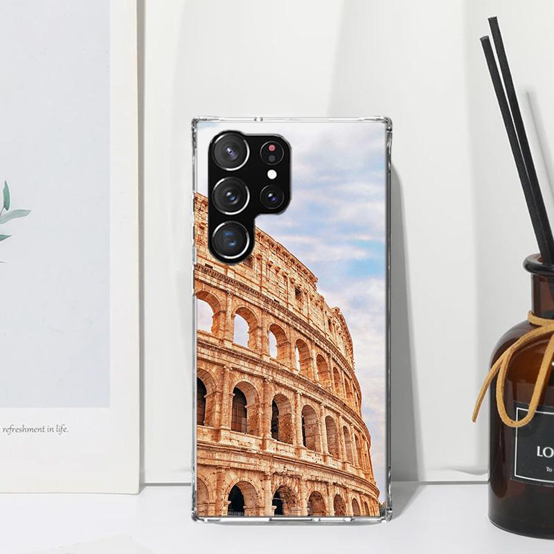 Roman Colosseum Phone Case For Samsung Galaxy S26 S25 Edge S24 FE S23 S22 Ultra S21 Plus S20 + Art Fundas Back Cover Galaxy S25