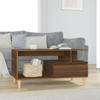  Coffee Table, Brown Oak 90x49x45 Cm, Wood-based Material