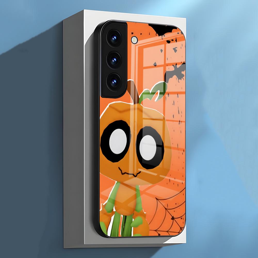 Чехол для телефона Gourdy D-Dandys W-World для Samsung S26 S25 S24 FE S23 S22 S21 Plus S20 Ultra Note20Ultra Черная стеклянная крышка