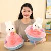 Flower Princess Rabbit Transformation Bouquet Princess Dress Rabbit Bouquet Plush Toy Cute Flower Hold Rabbit