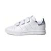 Оригинальные кроссовки Stan Smith Velcro Casual Low-Top для детей Детские кроссовки Белый Серебристый EE8484