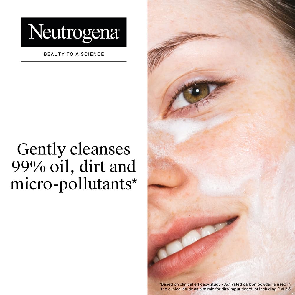 Neutrogena Deep Clean Foaming Cleanser- Advanced Face Wash | Removes 99% Dirt | Daily Cleansing | 100g