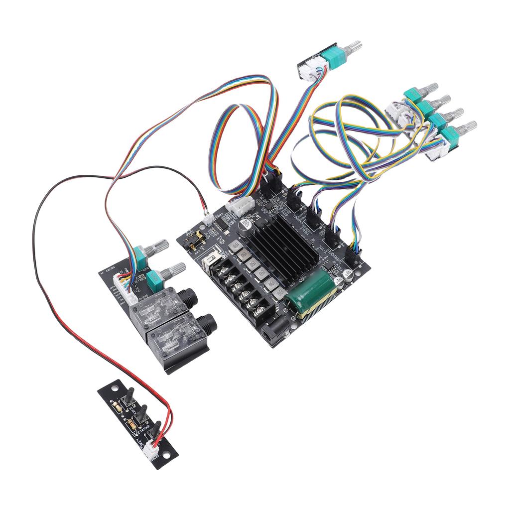 Плата Bluetooth-усилителя 2.0 канала 50 Вт + 50 Вт = 100 Вт BT AUX USB MIC Вход Модуль усилителя для DIY-динамика