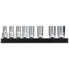 Yamashita Industrial Research Institute Koken 9.5mm Drive Z-EAL Semi-Deep Socket Rail Set (8 Pieces) RS3300XZ8