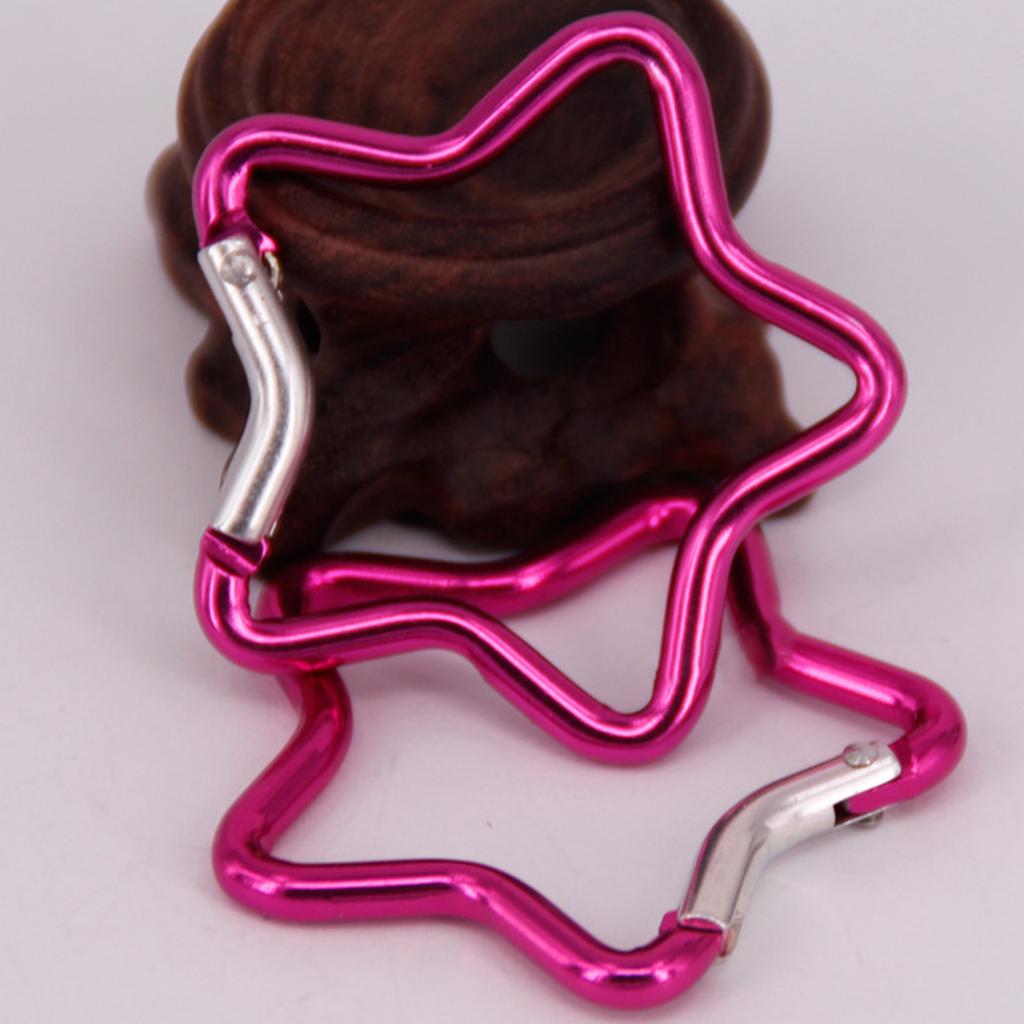 Сверхпрочный фиксирующий крюк для кемпинга, рыбалки, пешего туризма, путешествий, карабин из алюминиевого сплава, пряжка в форме звезды для скалолазания