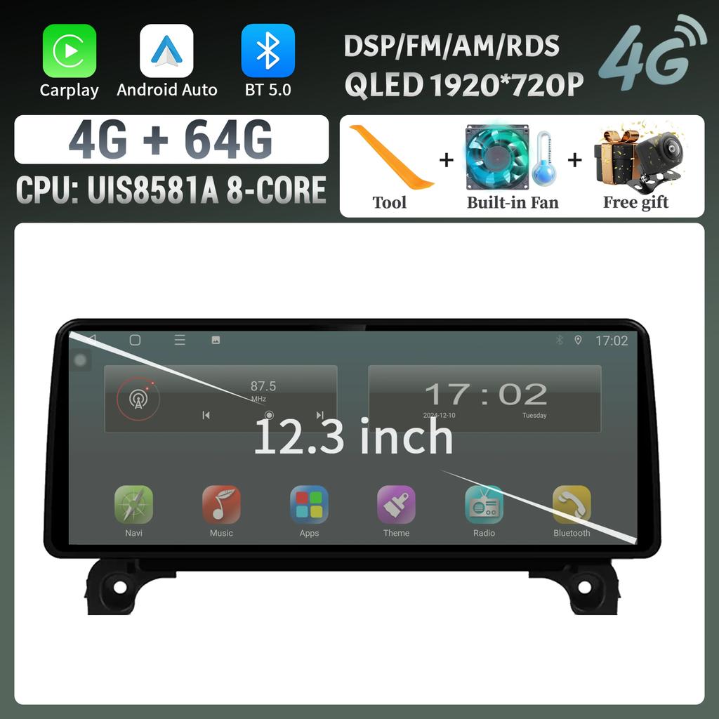 12,3-дюймовый автомобильный радиоприемник для Peugeot 4008 5008 3008 2016-2022 Мультимедийная навигация 4G GPS Беспроводной BT Carplay Стерео Сенсорный экран