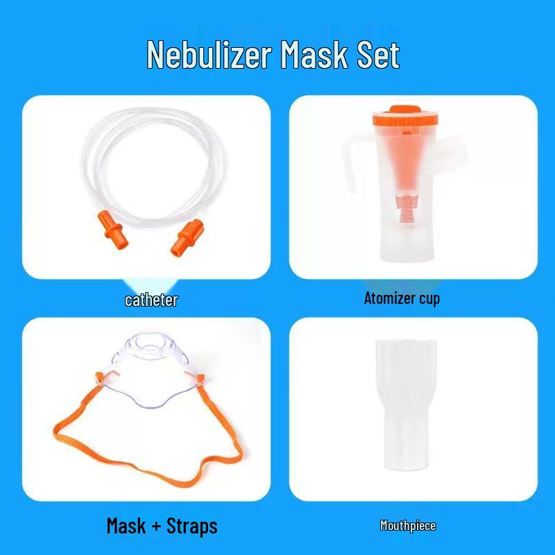 Standard Disposable Nebulizer Mask with Adjustable Mist Volume Atomization Cup & Mouthpiece