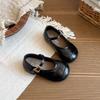 Лоферы в корейском стиле для принцесс - Мягкая подошва, кожаная обувь для весны и осени