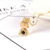 Подвеска Сяомэн Будда Проекционное Ожерелье Женское Милое Нефритовое Лицо Золотой Будда Продвинутое Ожерелье Подвеска