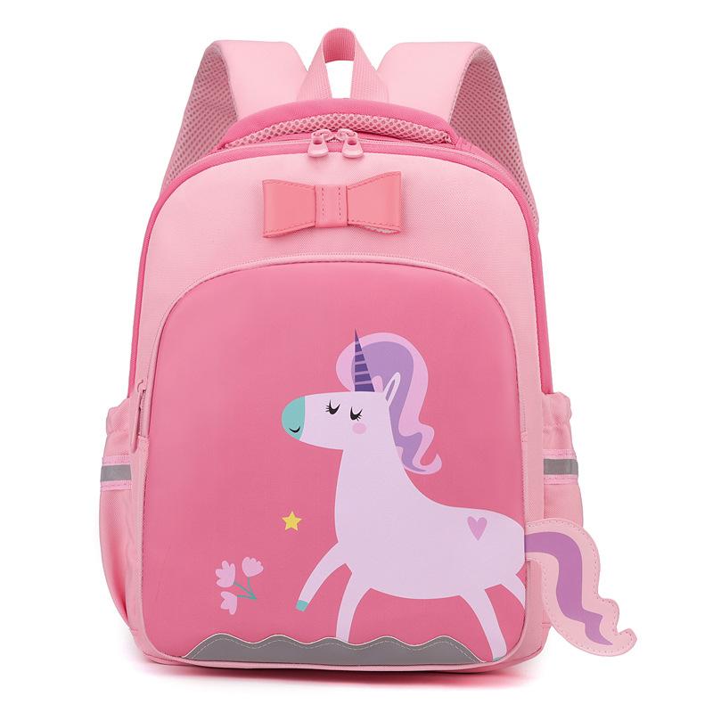 New children's cartoon cute versatile kindergarten students backpack unicorn load reduction large capacity backpack tide