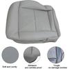 GXARTS Gray Leather Driver Side Bottom Replacement Seat Cover Compatible with Mercedes Benz E200 E250 E300 E350 2010 2011 2012 2013 2014