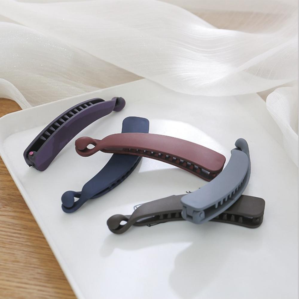 Заколки Аксессуары для волос Однотонные Женские Зажимы для волос Заколки-крабы Держатель для хвостика Зажим-банан