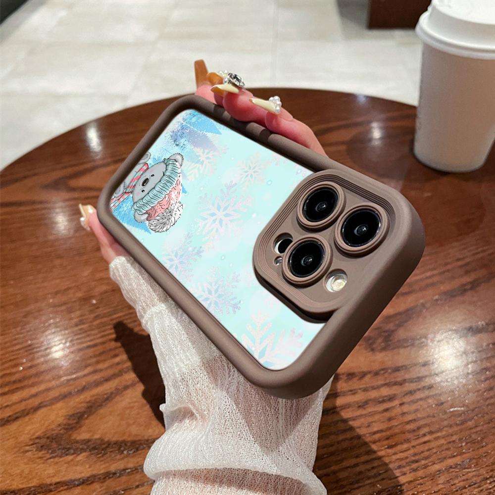 N116 Счастливого Рождества С Новым годом арт Мягкие чехлы для телефонов Angel Eyes для iPhone 16 15 14 13 11 Pro Max 8 7 6s Plus 12 mini XR XS Max Противоударный чехол