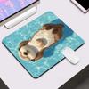 Cute Capybara Duck Mouse Pad  Square Gaming Esports MousePad Small Laptop Computer Office Table Mats HD Non-Slip Rubber Desk Mat