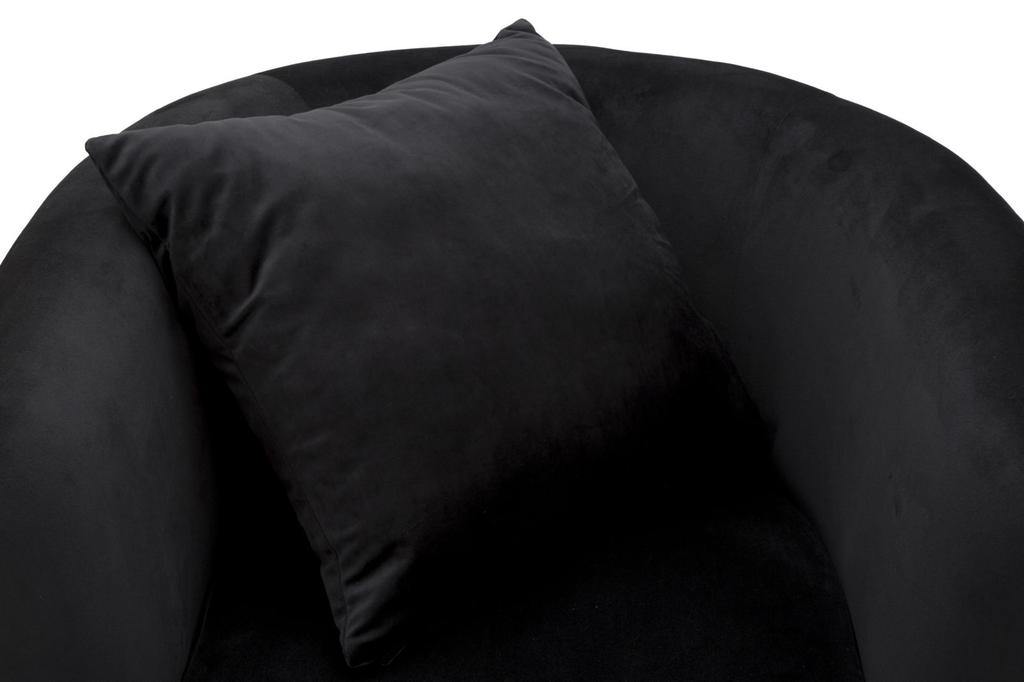 Armchair Bucarest Black Cm 76X74X71