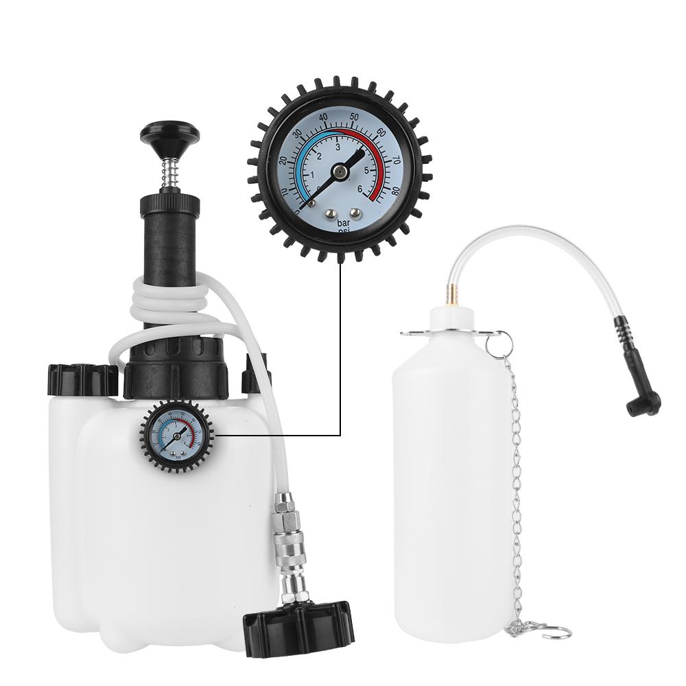 High Pressure Gauge Truck Oil Change 3L Pump With Oil Hose Adapter Automobile Brake Fluid Suction Hand Tools Car Brake BleedingGood product