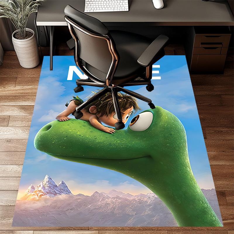 Custom The Good Dinosaur Mat Personalized Name, Polyester Washable Indoor Entryway Rug, Gift for Christmas, Easter, Thanksgiving Day